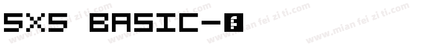 5X5 Basic字体转换